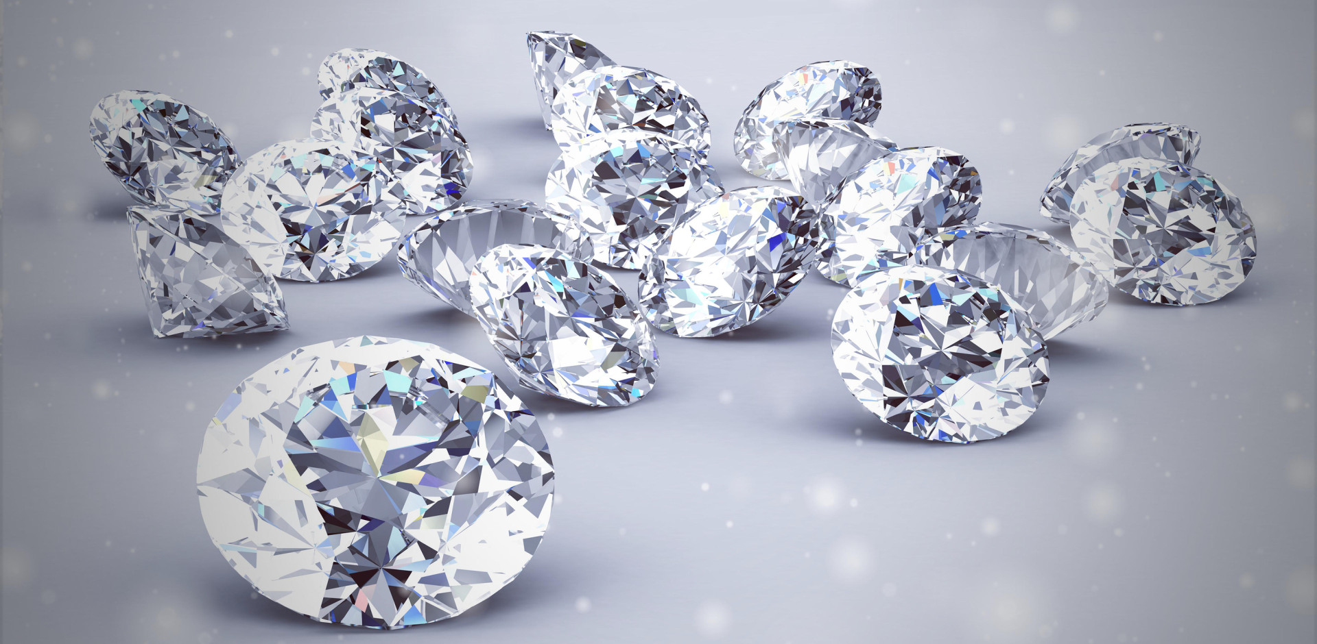 Diamond jewels representing luxury brands in native advertising