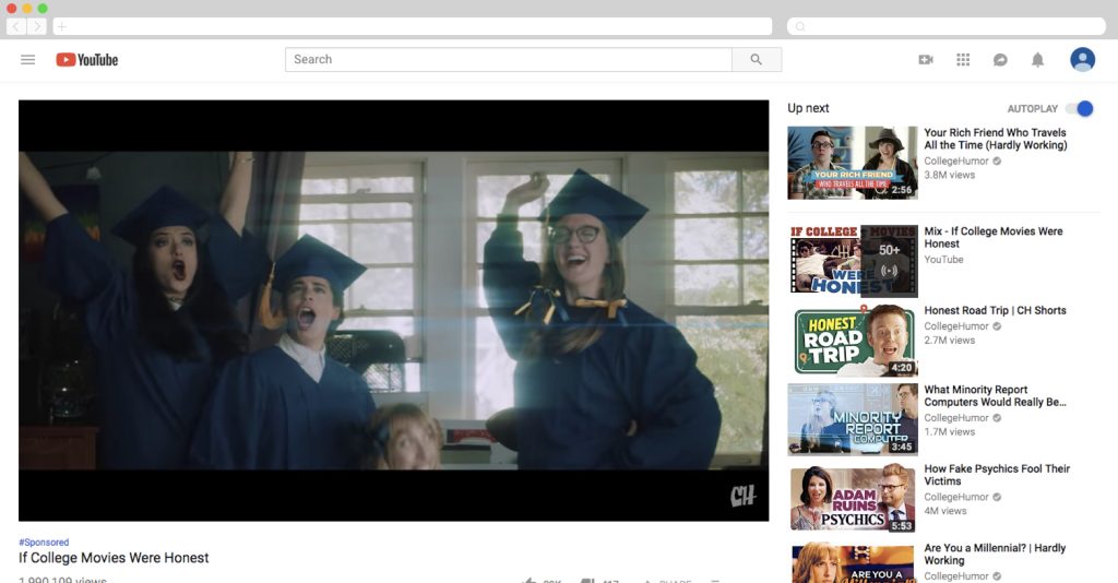 xfinity on college humor if college movies were honest