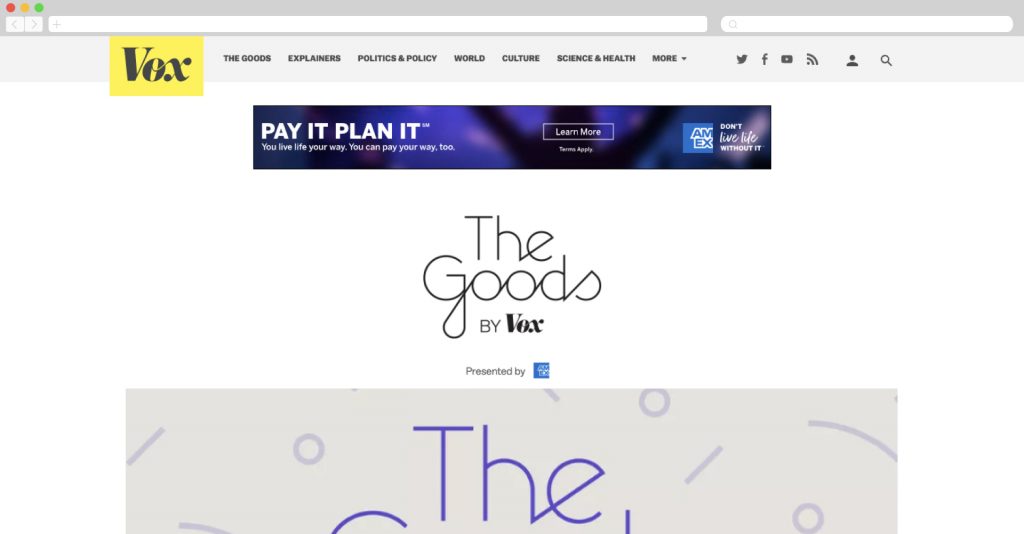 American Express on Vox: The Goods