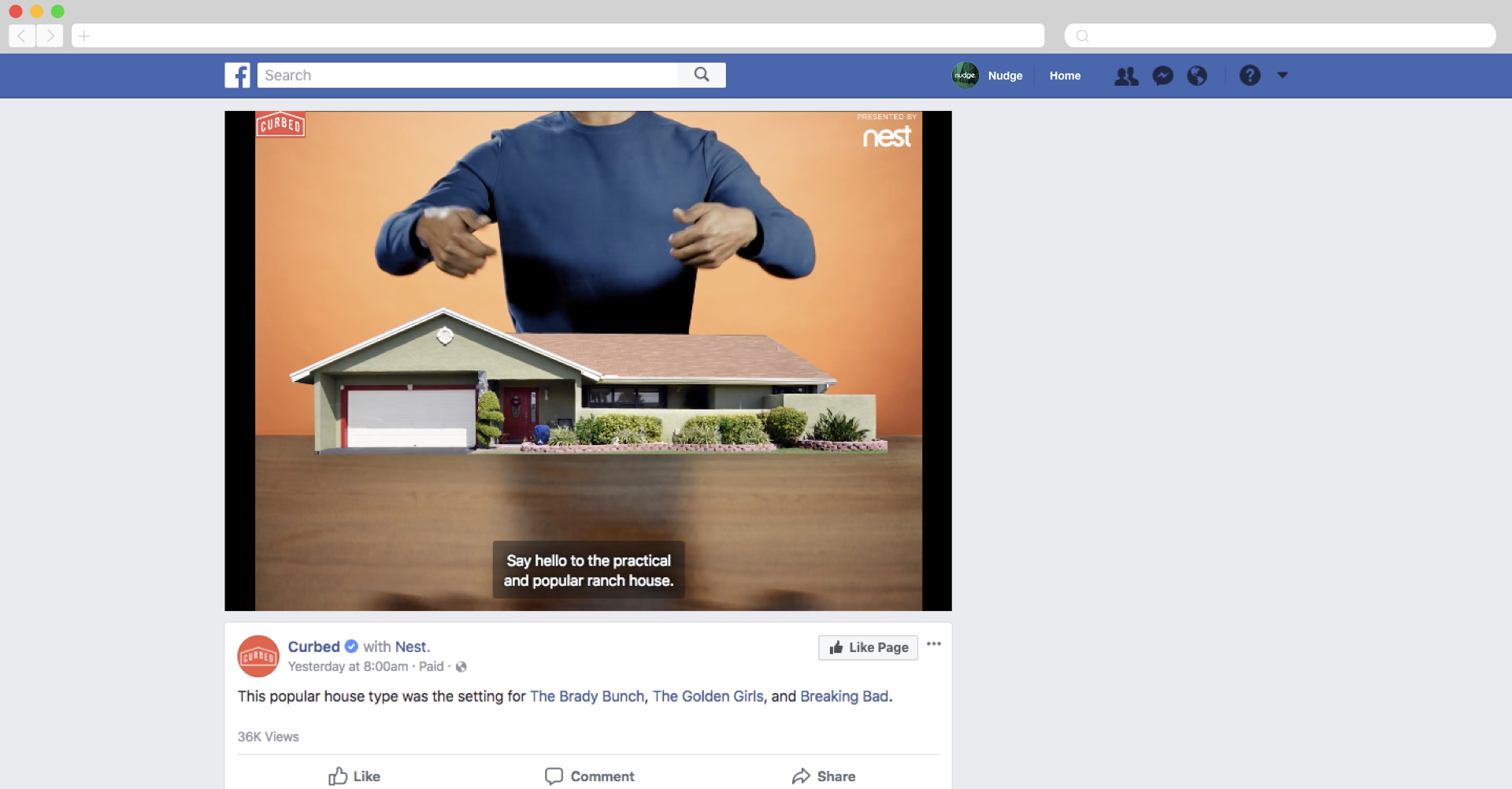 Nest + Curb on the Ranch House