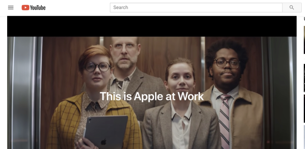 Apple's brilliant brand film about their products in the workplace