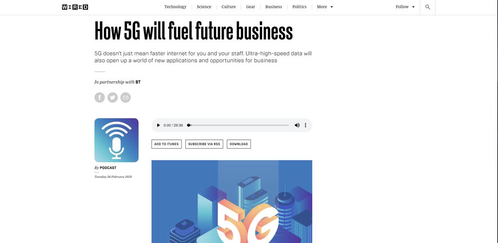 bt on how 5g will fuel future business