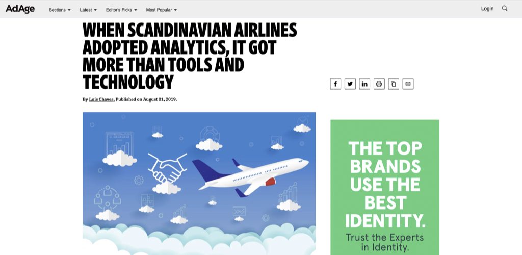 Neustar via AdAge with a case study on SAS