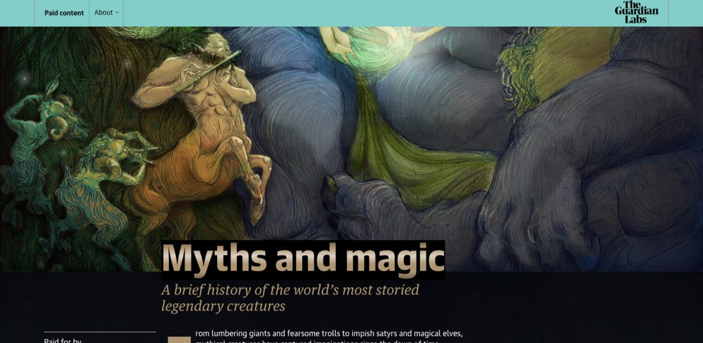 Amazon Prime promoting new series on The Guardian