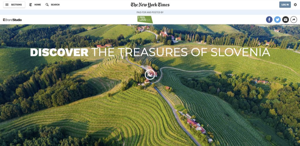 tourism slovenia on the new york times
