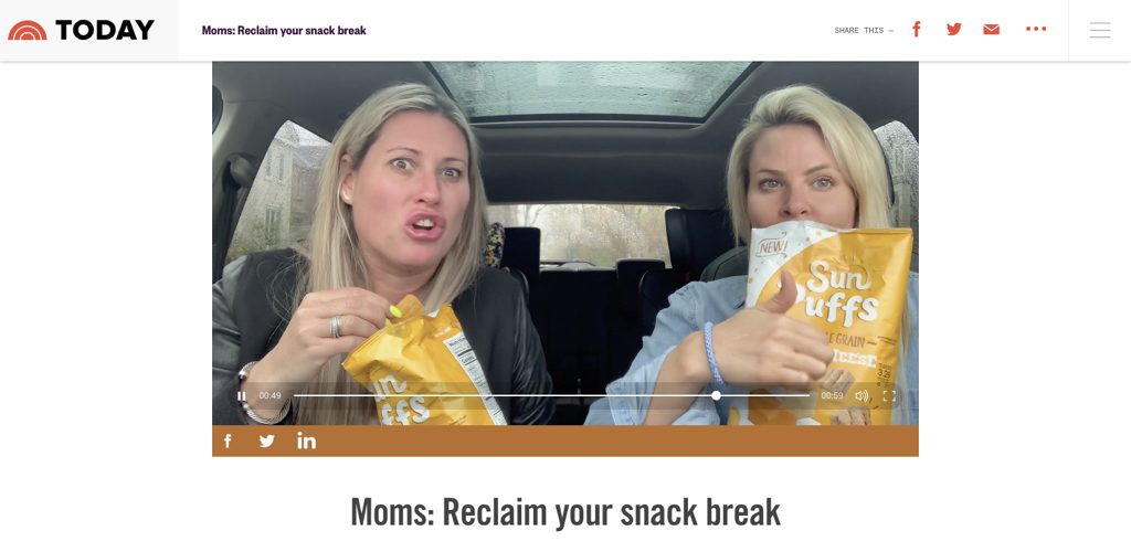 Sunchips on Today with #momtruth