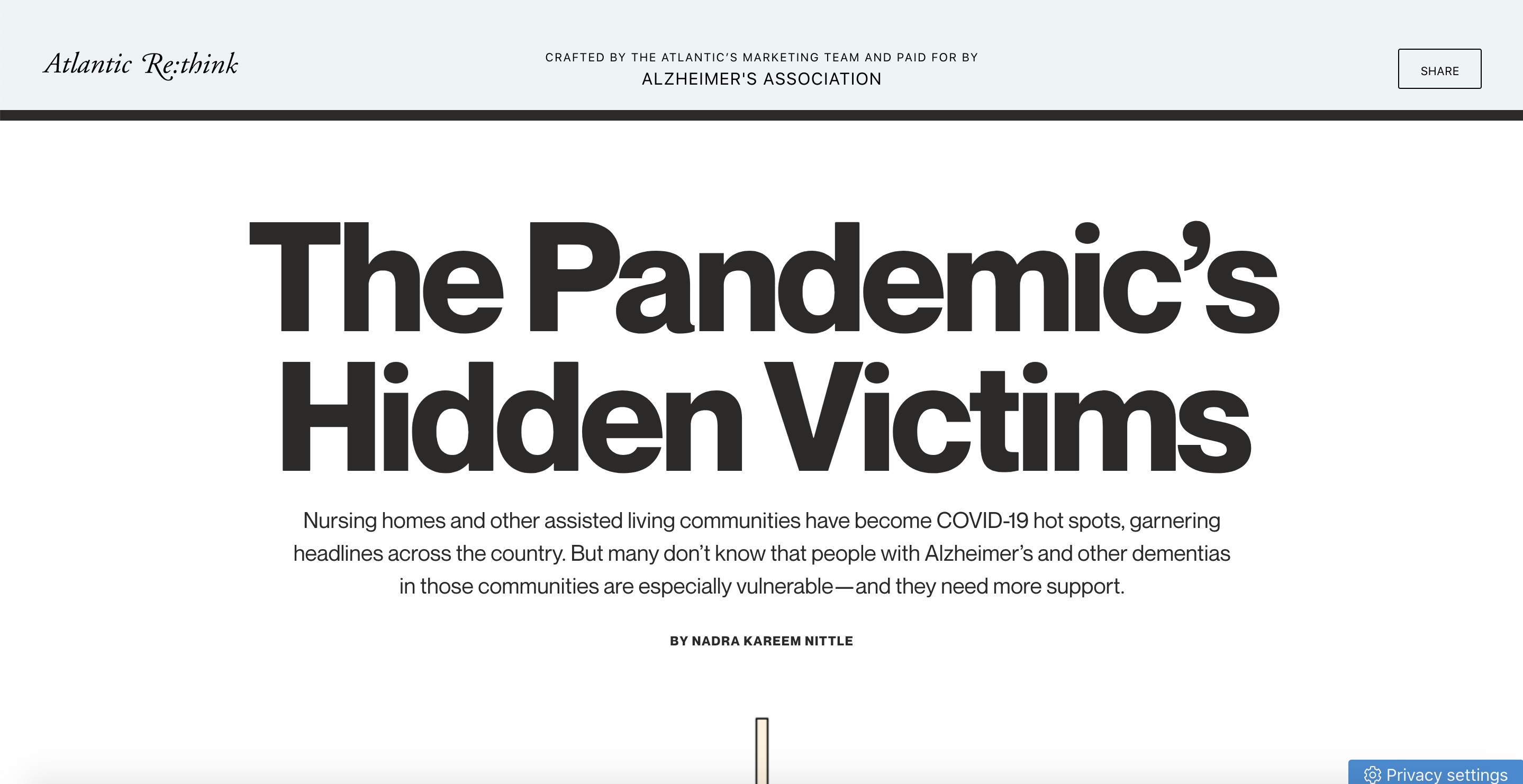 Branded Content by Alzheimer's Association on The Atlantic