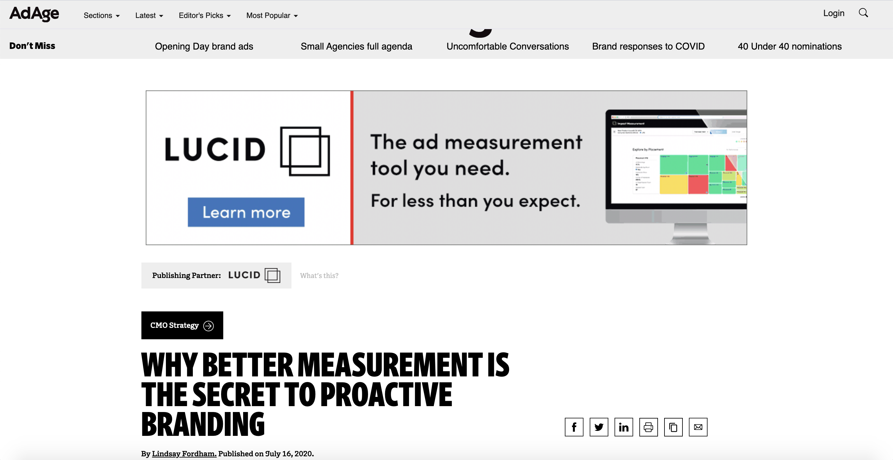 Branded content by Lucid on Adage