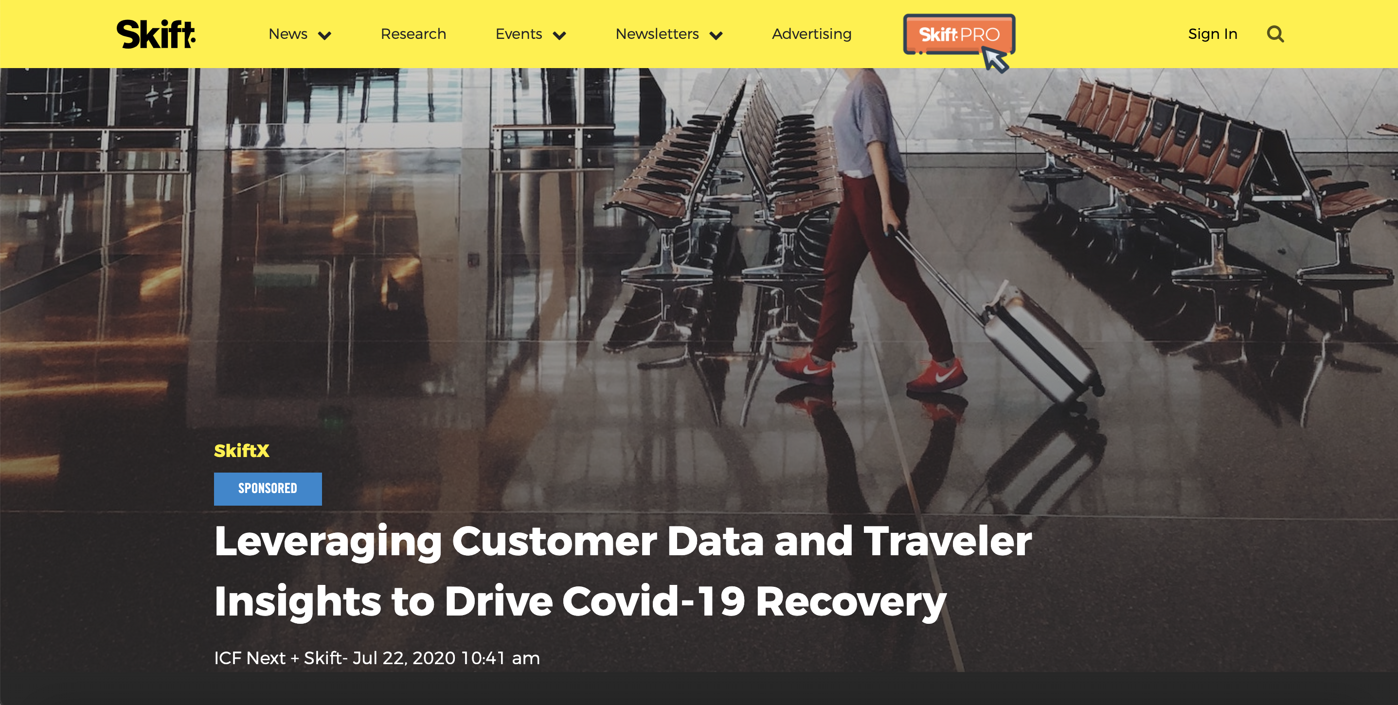 Branded content by ICF Next on Skift